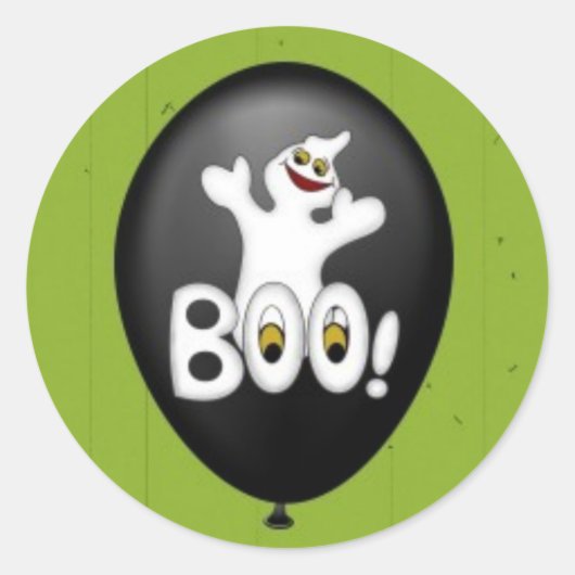 Halloween Ghost Balloon sticker (Voorkant)