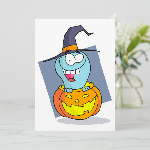 Halloween Ghost beroemd gemaakt door Pumpkin Spook Kaart