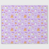 Halloween Ghost Birthday Cadeaupapier (Vlak)