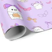 Halloween Ghost Birthday Cadeaupapier (Rol Hoek)