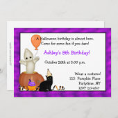 Halloween Ghost Birthday Uitnodiging (Voorkant / Achterkant)