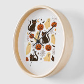 Halloween Ghost & Black Cat Pattern Classi (Hoek)