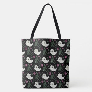 Halloween Ghost, Black Cats and Skulls Draagtas