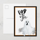 Halloween Ghost Boo aan je hoofd Briefkaart (Voorkant / Achterkant)