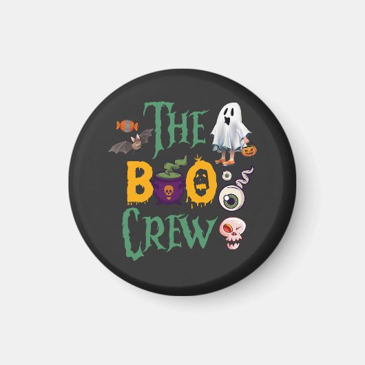 Halloween Ghost Boo Spooky En Grappige Magnet Magneet (Voorkant)