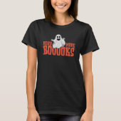 Halloween Ghost Book Lover T-shirt (Voorkant)