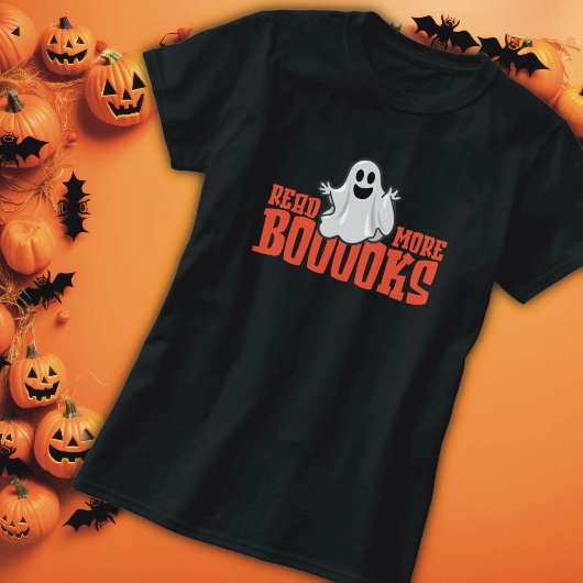 Halloween Ghost Book Lover T-shirt