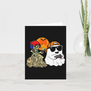Halloween Ghost Boys Kinder Gaming Scary Skeleton Kaart