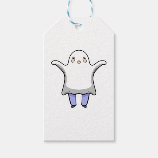 Halloween Ghost Cadeaulabel (Voorkant)