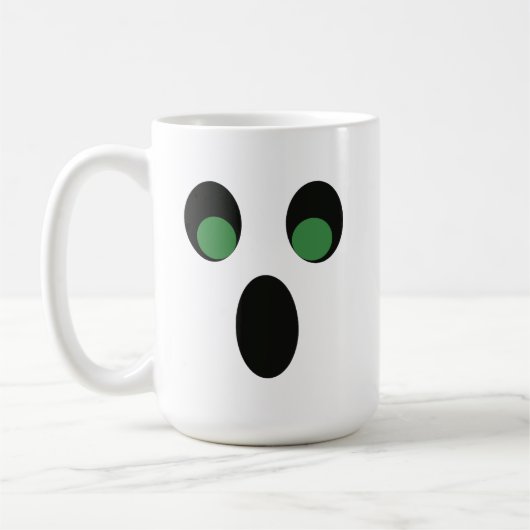 Halloween Ghost Café Mug 15 oz (Gauche)