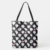 Halloween Ghost canvas tas (Achterkant)