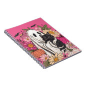 Halloween Ghost Cat iPhone / iPad hoesje Notitieboek (Rechterzijde)