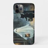 Halloween Ghost & Cat Ontmoeting Case-Mate iPhone Case (Achterkant)