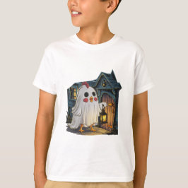 Halloween Ghost Chicken #4 Digitale kunst T-shirt