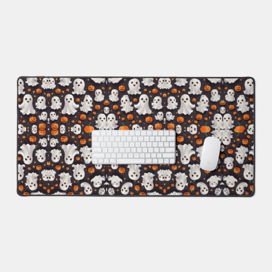 Halloween Ghost et Citrouille Desk Mat (Clavier et souris)