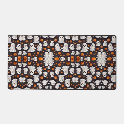 Halloween Ghost et Citrouille Desk Mat (Recto)