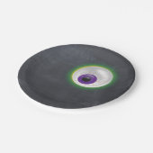 Halloween Ghost Eyeball Eye Cyclops Chalkboard Papieren Bordje (Gekanteld)