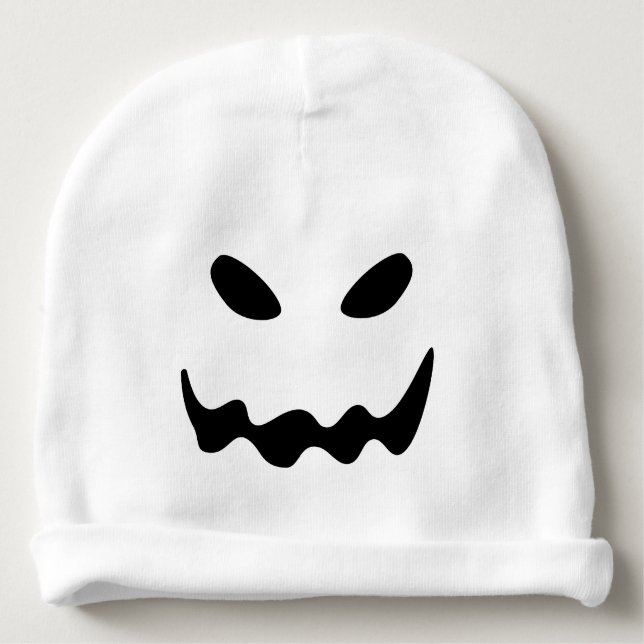 Halloween Ghost Face Baby Mutsje (Voorkant)
