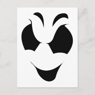 Halloween Ghost Face Briefkaart