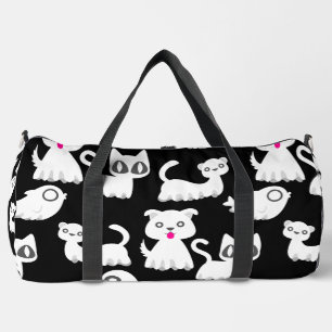 Halloween Ghost Ferret Dog Black Plunjezak