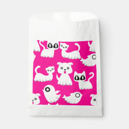 Halloween Ghost Ferret Dog Pink Bedankzakje