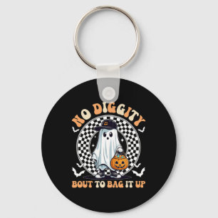 Halloween Ghost Geen Waardigheid Over Om Het Op Pe Sleutelhanger