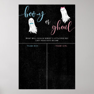 Halloween Ghost Gender openbaart stembord Poster