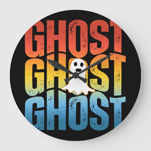 HALLOWEEN GHOST GHOST GHOST GROTE KLOK (Voorkant)