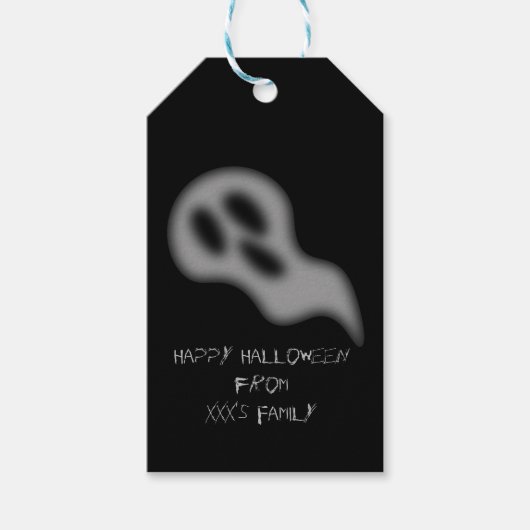 Halloween Ghost Gift Label Cadeaulabel (Voorkant)