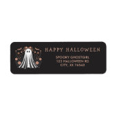 Halloween Ghost Girl Adreslabel Etiket (Voorkant)