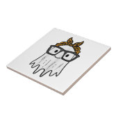 Halloween Ghost Glasses Schattige Tegeltje (Zijkant)