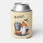 Halloween Ghost - Grafsteen, Jack O'lantern, Vleer Blikjeskoeler (Blikje Achterkant)