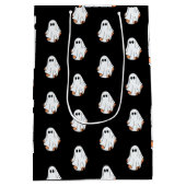 Halloween Ghost, Grappige Halloween, Halloween Par Medium Cadeauzakje (Achterkant)