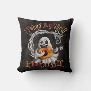 Halloween Ghost Guitar Booberry Hill Kussen
