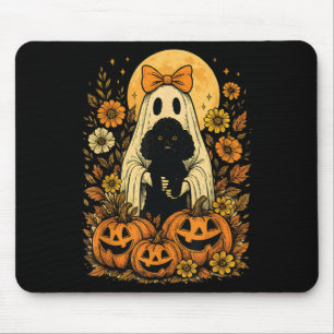 Halloween Ghost Holding Odle Dog Muismat