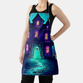 Halloween Ghost House ontwerp Schort (Insitu)