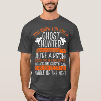 Halloween Ghost Hunting Camerca Funny Ghost Hunter T-shirt