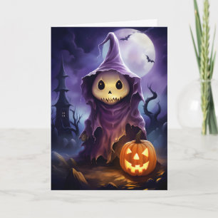 Halloween Ghost Jack-o'-lantern Illustratie Kaart