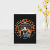  Halloween Ghost Lees meer Boeken Black Cat Kaart (Gele Bloem)