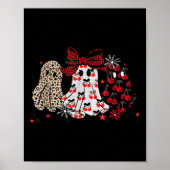 Halloween Ghost Leopard, schattige Boo Ghost Coque Poster (Voorkant)