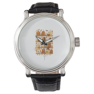 Halloween Ghost Lezen Boeken Lover Horloge