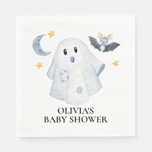 Halloween Ghost Little Boo Baby shower Servet