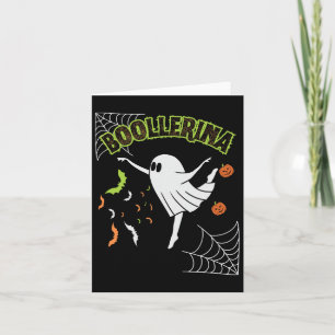 Halloween Ghost Llerinas Llet Dance Schattige Kost Kaart