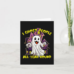 Halloween Ghost Mensen Het hele jaar door Grappige Kaart