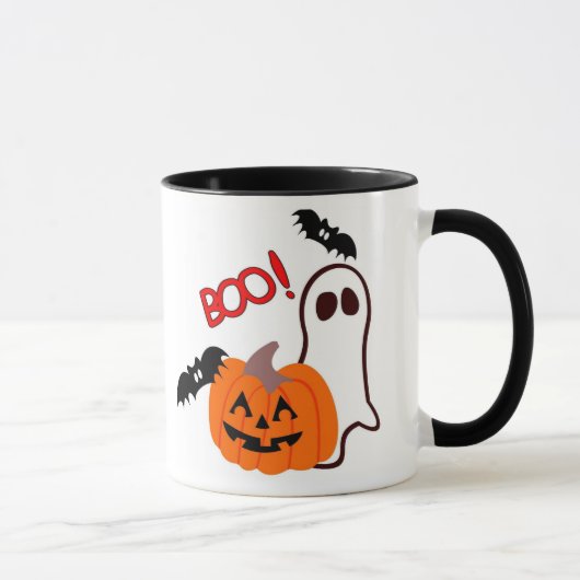 Halloween Ghost met pompoen Mok (Rechts)