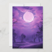 Halloween Ghost Neon Verjaardagsfeest Kaart (Achterkant)