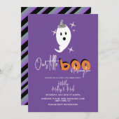 Halloween Ghost Notre Petite Invitation Boo (Devant / Derrière)