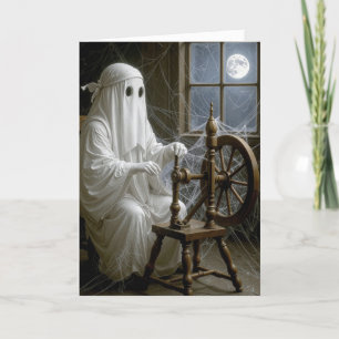Halloween Ghost op het Spinning Wheel Kaart
