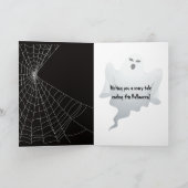 Halloween Ghost op het Spinning Wheel Kaart (Binnen)