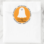 Halloween Ghost Party Favor Ronde Sticker (Tas)